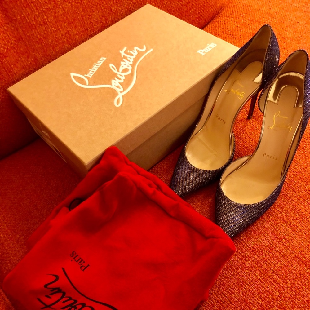 Christian Louboutin- Iriza 100 Glitter Chain/Spec